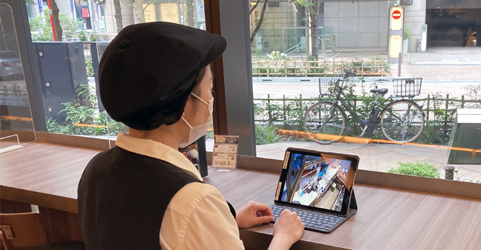 イシヤ日本橋店様でSKクラウドカメラを利用している画像
