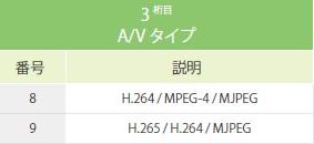 3項目　A/Vタイプ