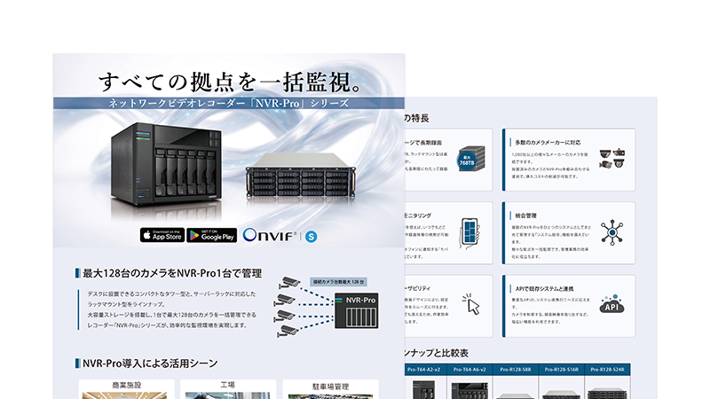 ネットワークビデオレコーダー NVR-Pro