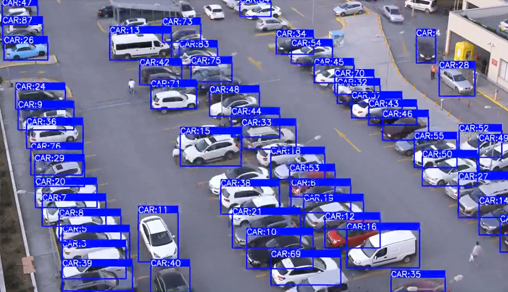 駐車場の車両検出