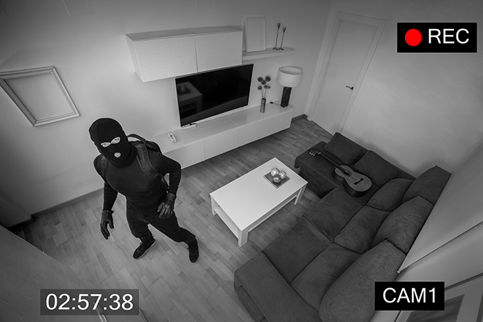 赤外線カメラ・暗視カメラで犯人を捕らえた映像