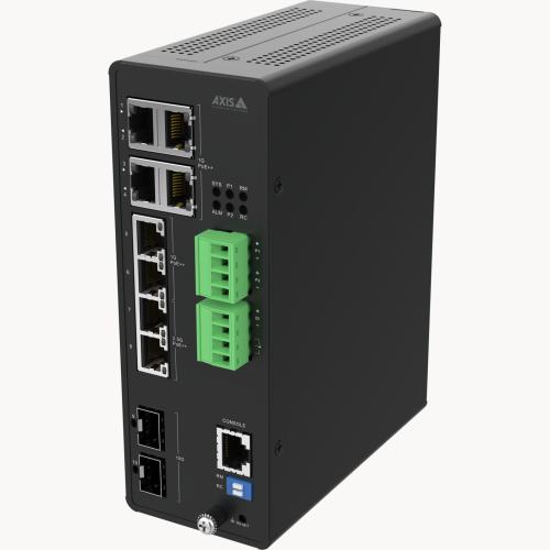 AXIS D8208-R 産業用 PoE++ スイッチ