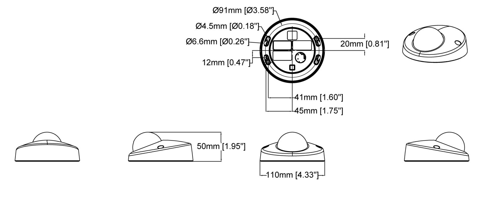 P3905-R Mk III Dome Camera