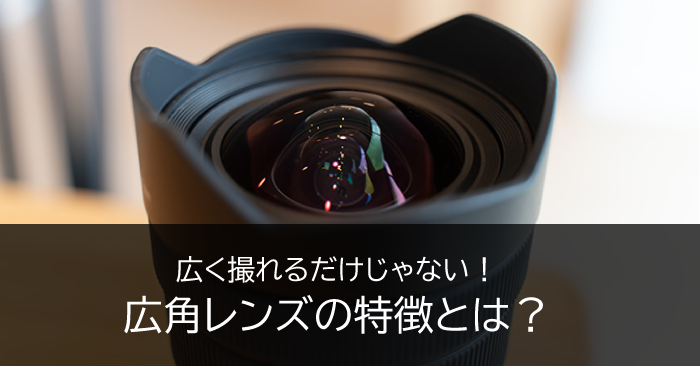広く撮れるだけじゃない！広角レンズの特徴とは？