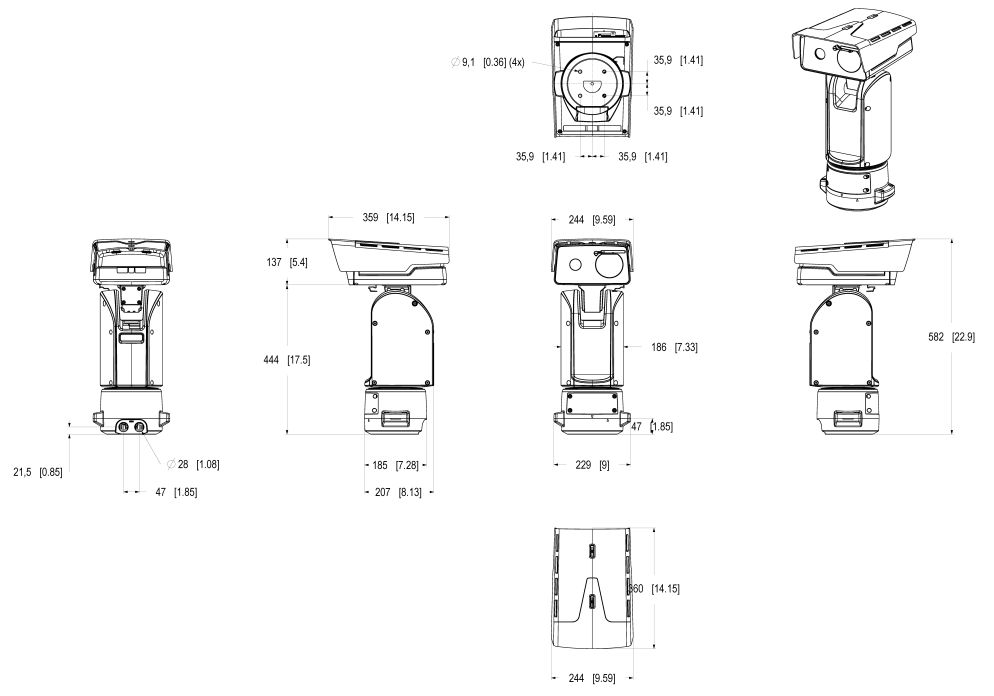 AXIS Q8752-E Mk II Bispectral PTZ Camera