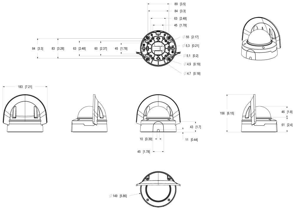 AXIS P3278-LV Dome Camera