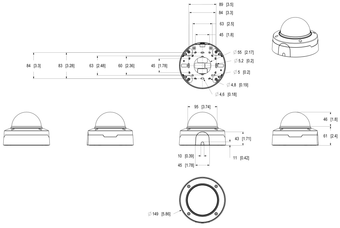 AXIS P3275-V Dome Camera